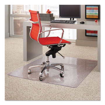 ES Robbins® Dimensions Chair Mat For Carpet, 45 X 53 With Lip, Clear freeshipping - TVN Wholesale
